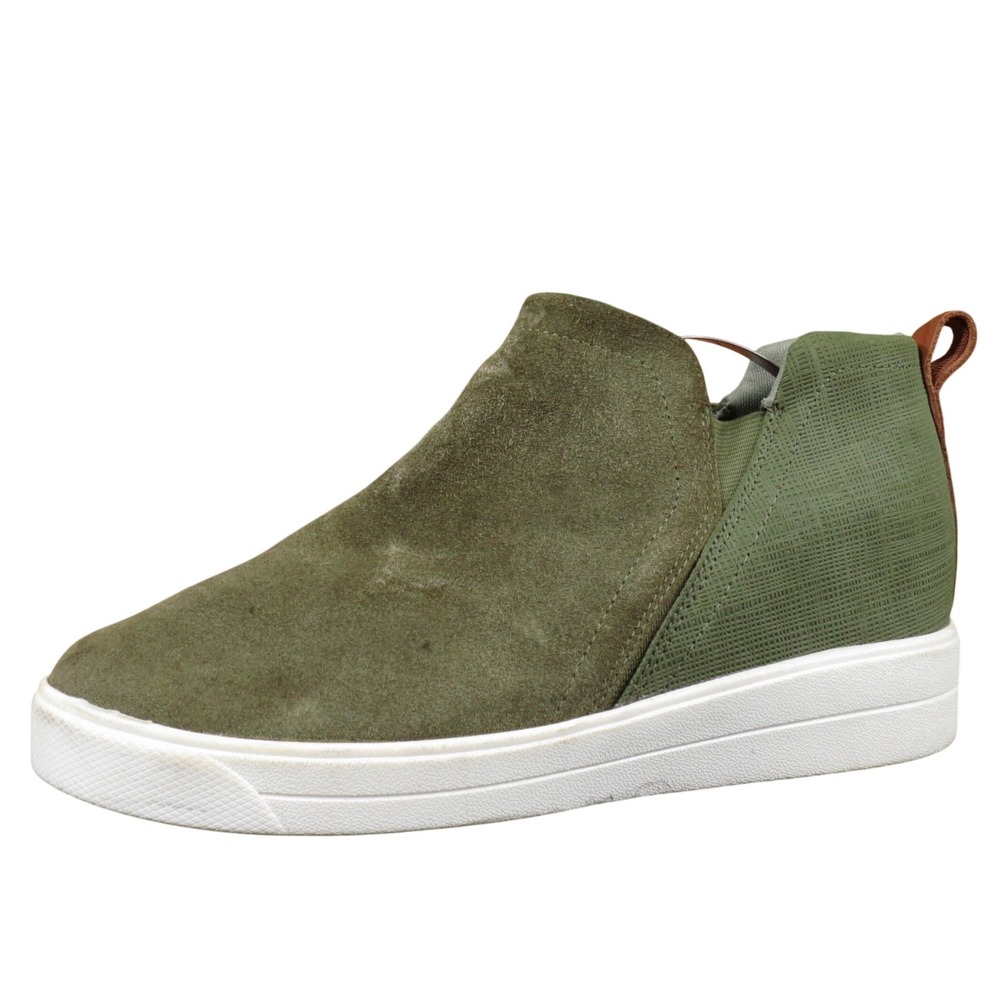 Ryka Vera Womens Size 8.5‎ Olive Green Suede Wedge Sneaker Bootie Casual